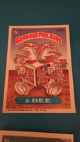 1986 and one 1987 Garbage Pail cards