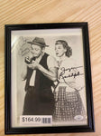 Vintage autographed framed photo of Art Carney & Joyce Randolph with COA